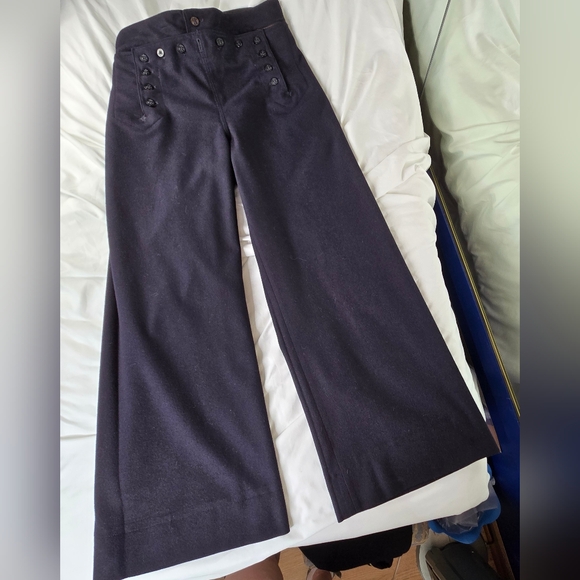 Vintage WWII US Navy Wool Quartermaster Petty Officer Uniform Sailor Black Small - Picture 9 of 17